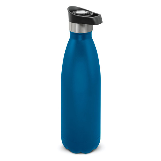Royal Blue Push Button Powder Coated Vacuum Bottles